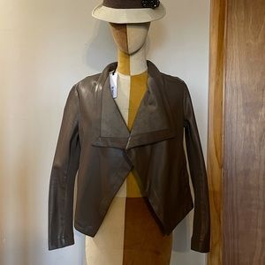 BB Dakota Grey Leather Jacket